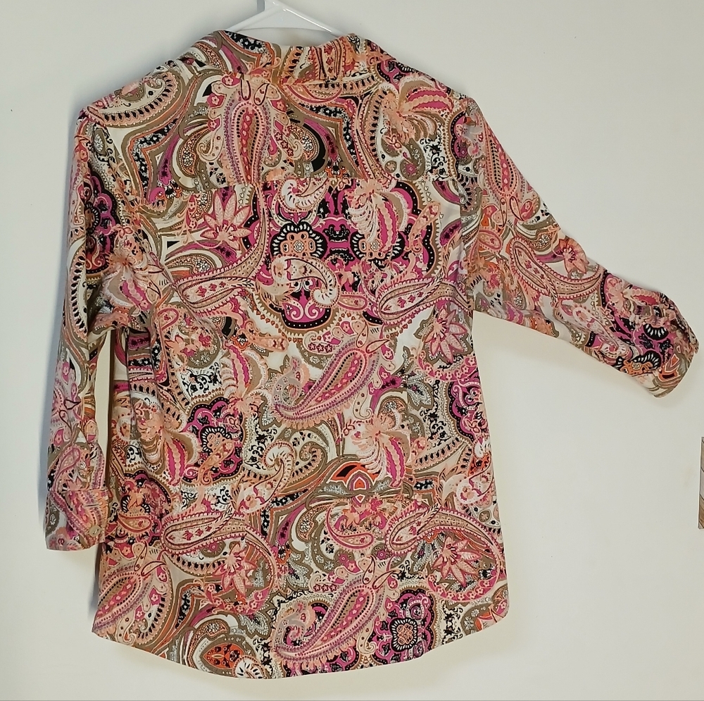 Paisley Blouse strech med. 212 collection 97% cotton 3% spandex